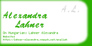 alexandra lahner business card